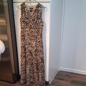 New! Rachel Zoe Animal Print Maxi Dress